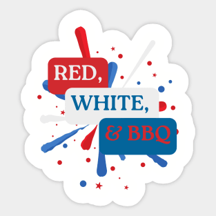 American flag Fourth of July Sticker